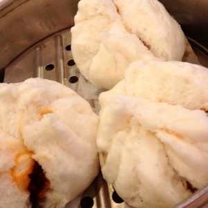 Barbecue pork buns at Fortune. Photograph: Christine Rondeau.