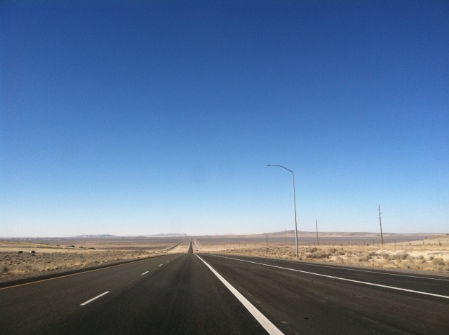I-80 entering the Great Salt Lake Desert.